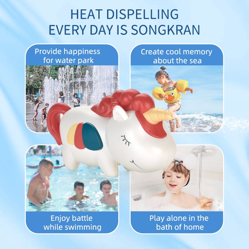 CSOC Lustige Spielzeug Einhorn Hai Schwein Wasser Pistolen Sommer Spielzeug