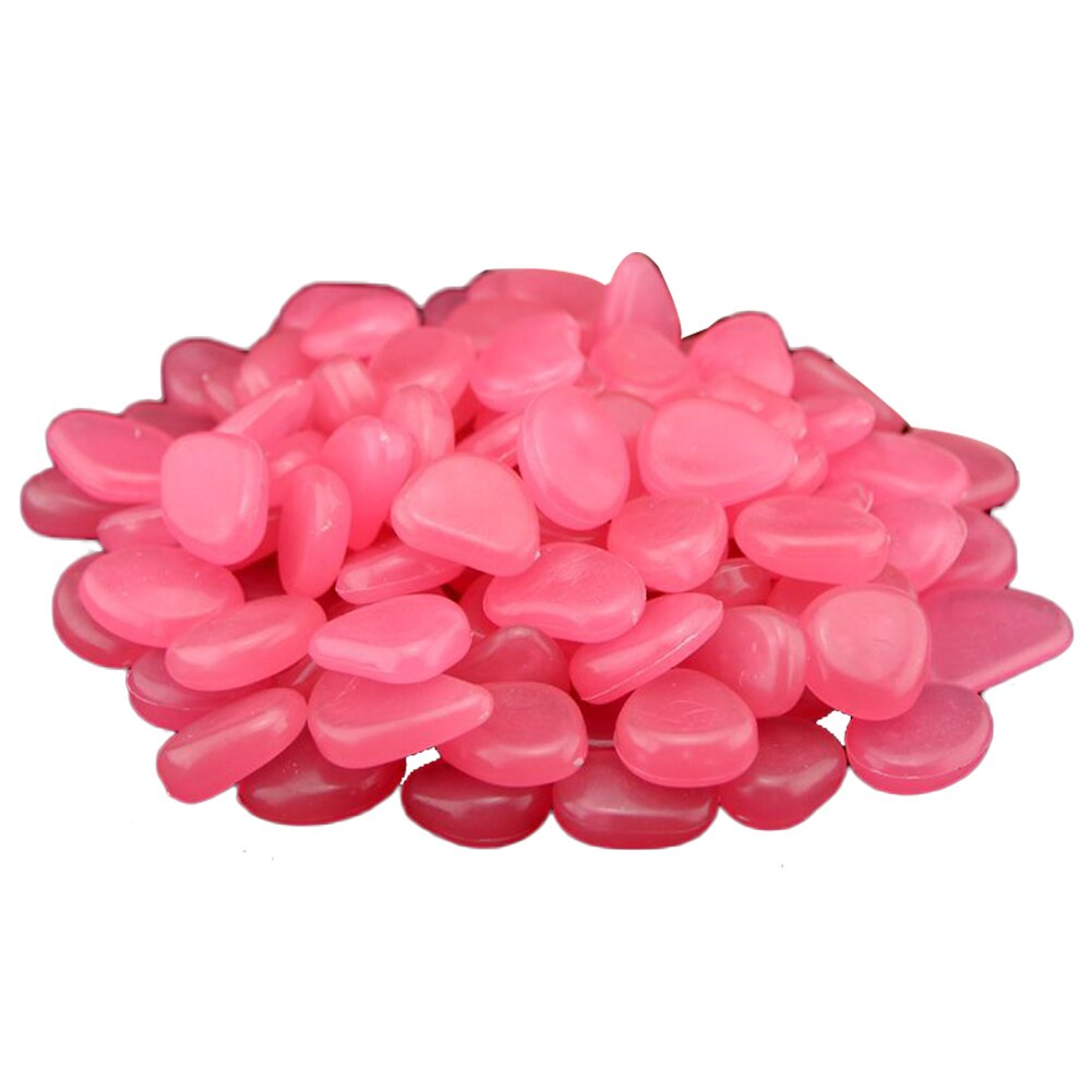 50/10pcs Glow in the Dark Garden Marine Luminous Stone Shell Conch for Walkways Garden Path Patio Lawn Garden Yard Decor: Pink-10pcs