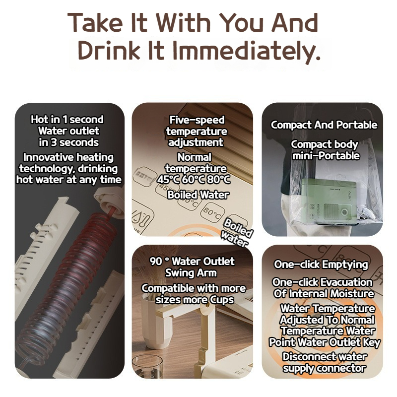 Nowy Przenośny Składany Ekspres robić Gotowania Wody mini Czajnik Podróżny robić Szybkiego Gotowania Kompaktowy Podgrzewacz Wody na Biurko robić Biura i Domu