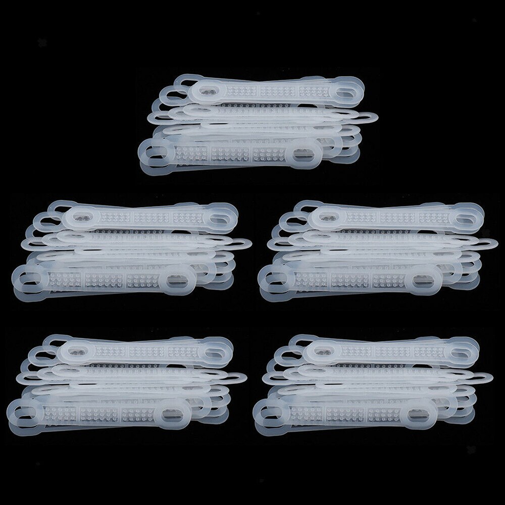 100pcs Silicone Clothes Hanger Grips Anti-Slip Clothes Hanger Non Slip Strip for Men Women Clothes Accessory