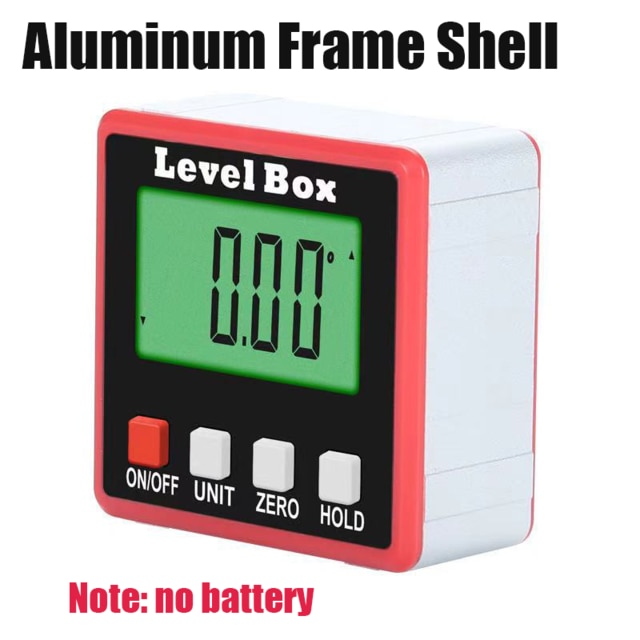 360 stopni kątomierz goniometr elektroniczny goniometr cyfrowy kątomierz inklinometr narzędzia robić obróbki drewna przyrządy pomiarowe: Aluminum alloy