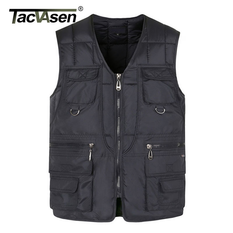 Tacvasen talvi miesten parkatakki kevyt puuvilla hihaton parka liivi takki kiinteä lämmin untuvatakki liivit 5xl isoa kokoa