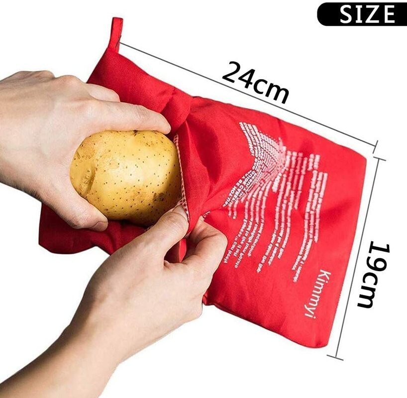 Potato Microwave Pouch Microwave Potato Cooker Bag Reusable Washable Fabric Potato Cooker Pouch Perfect Potatoes