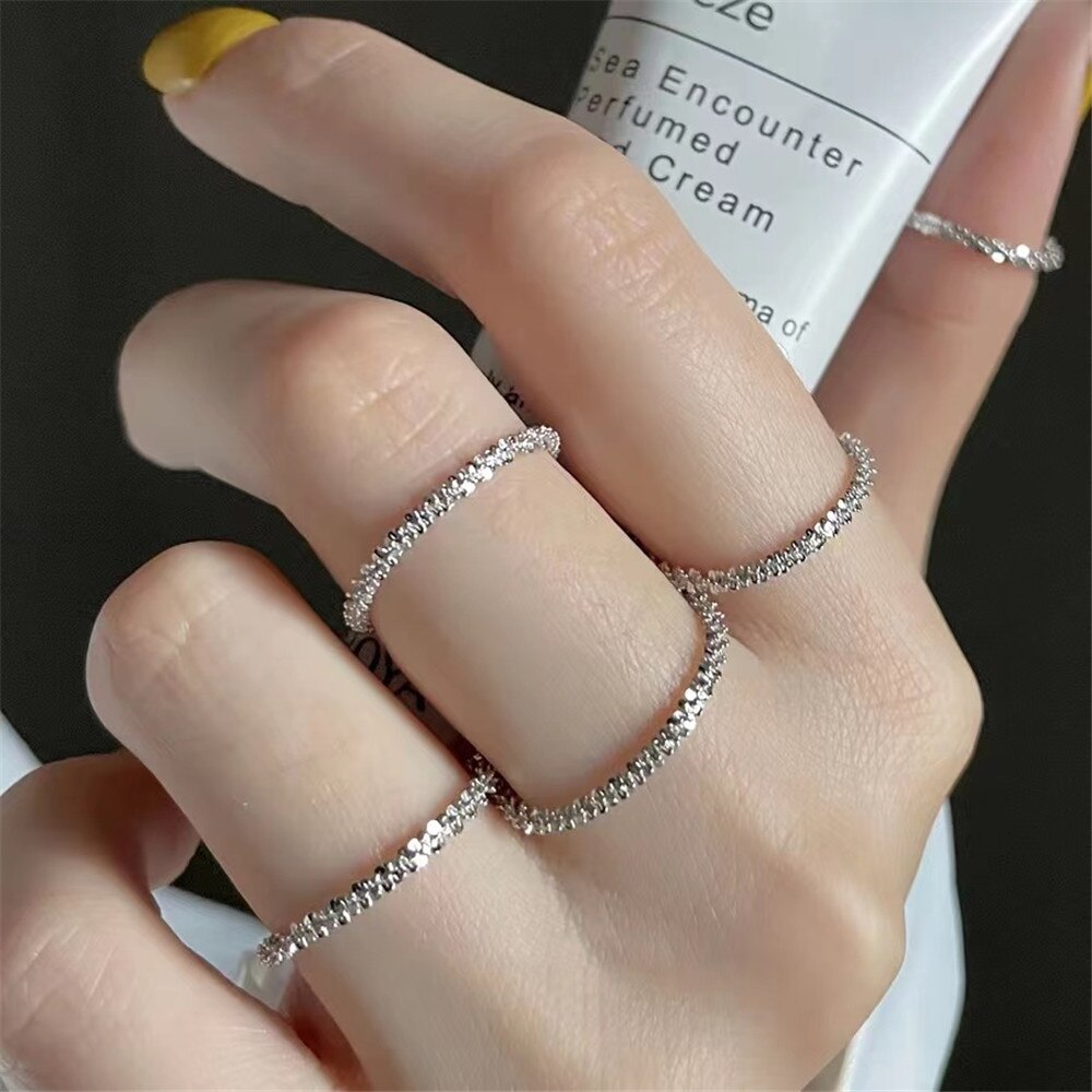 Zilveren Popcorn Ketting Voor Vrouwen Oorbellen Ring Sieraden Op De Oor Lange Kwastje Waterdruppels Charm