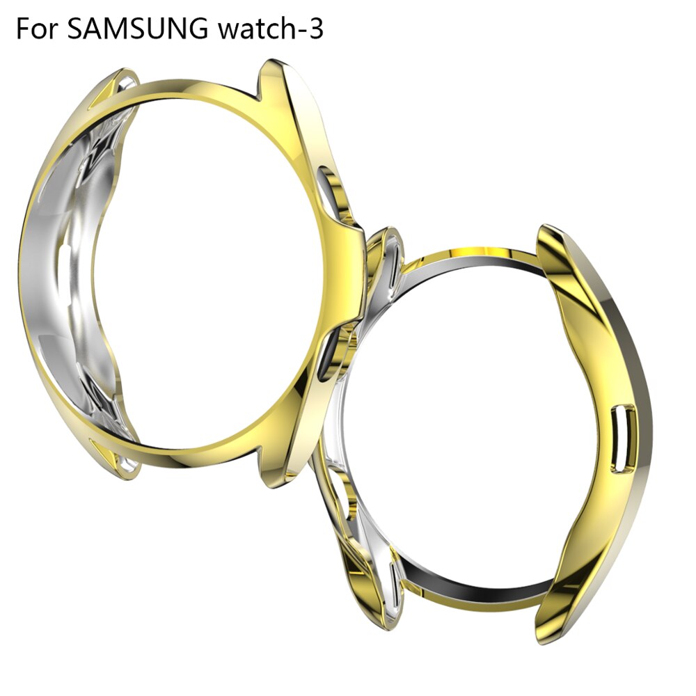 Protective Case For Samsung Galaxy Watch 3 41mm 45mm Smart Watches Plating TPU Frame Shell Protector Smart Accessories Cover