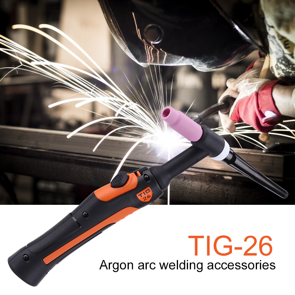 TIG-26 TIG Welding Torch Set Argon Arc Welding Replacement Accessories Welding Torch Head for Argon Arc Welding
