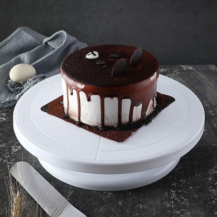 DIY Cake Turntable Baking Cake Stand PP Mold Cake Plate Rotating Round Cake Decorating Tools Rotary Table Pastry Supplies