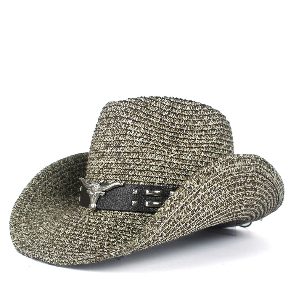 Frauen Hohl Western Cowboy Hut Dame Sommer Stroh Bohemian Quaste Sombrero Hombre Strand Cowgirl Jazz Sonnenhut: Coffee