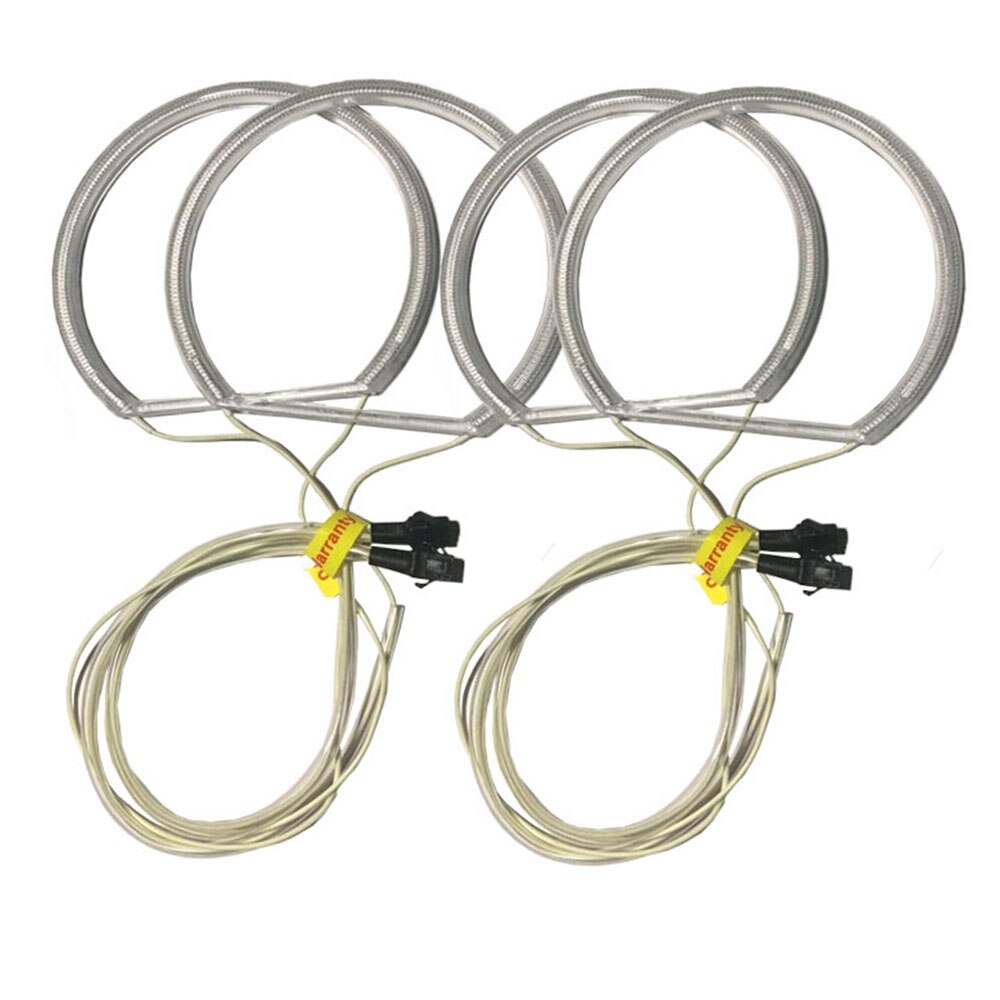 4Stck 131MM CCFL E36 Engel Augen Weiß Neon- Birne Halbkreis glühen Tagfahrlicht für Bmw E46 E39 3 serie