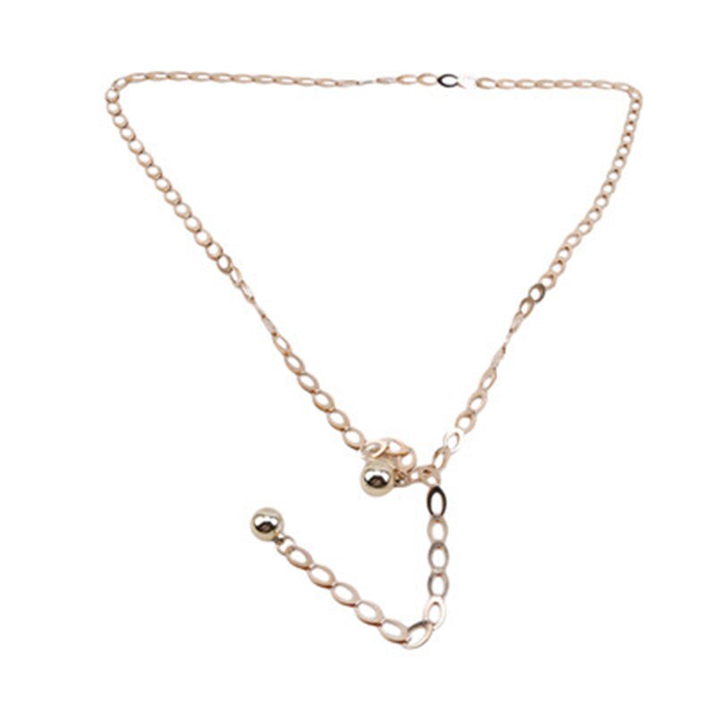 Gold Silver Belts Women Waistbands Clothes Dress Accessories Casual Women Metal Chain Belts