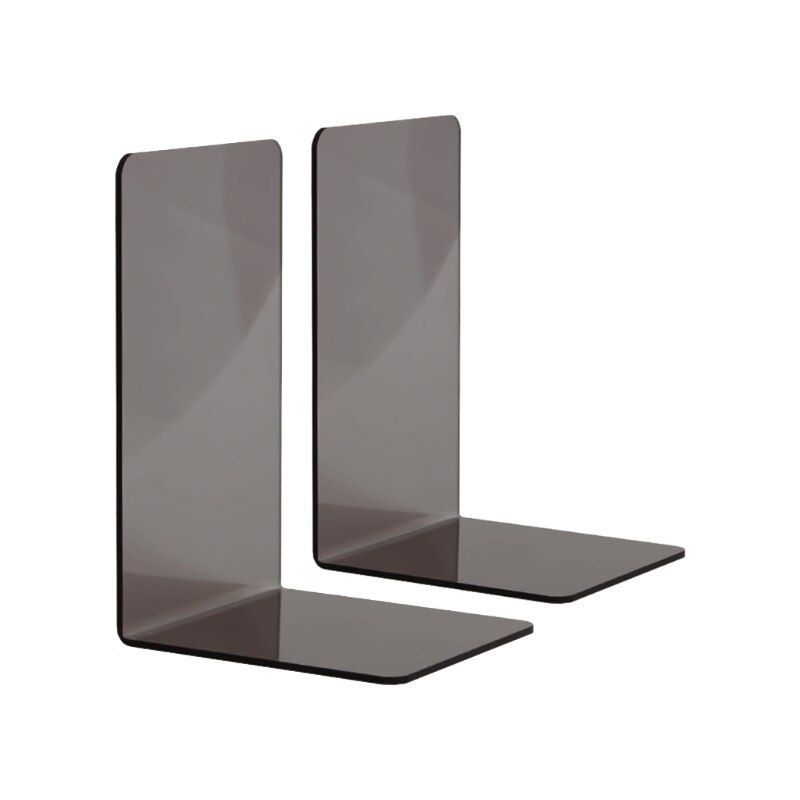 Decorative Clear Acrylic File Holder Clear Acrylic Bookends Acrylic Book Stands Desk Organizer Holders HX6A