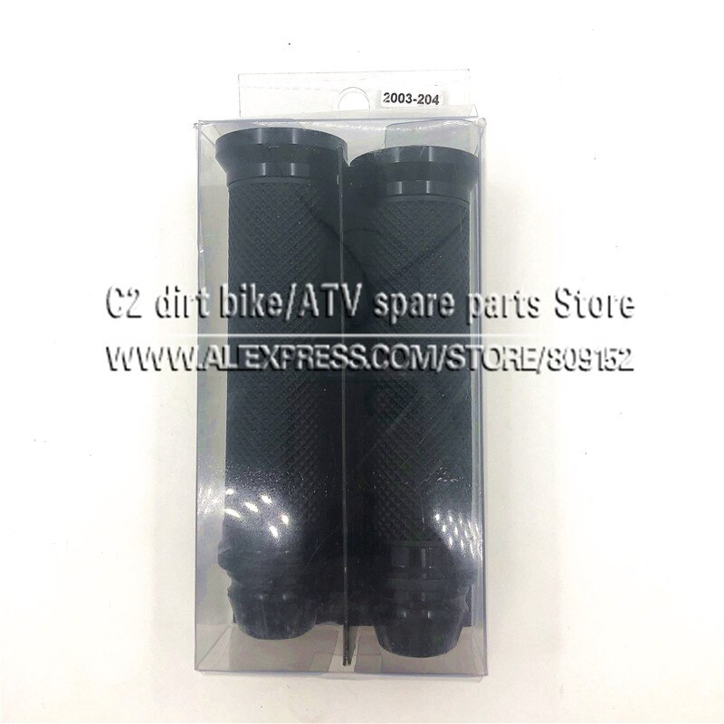 Motorcycle grips hand rubber pedal biker scooter handlebar modified throttle turn Grip Settle Handle Grips: Black with Box