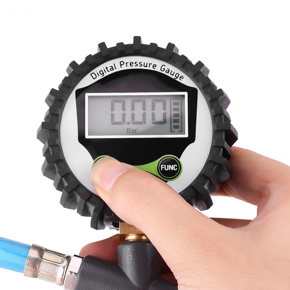 Heißer 0-220psi 0-16Bar Digital Reifen Manometer Reifen Reifen Luftdruck Inflator Messgerät Meter Tester Manometer