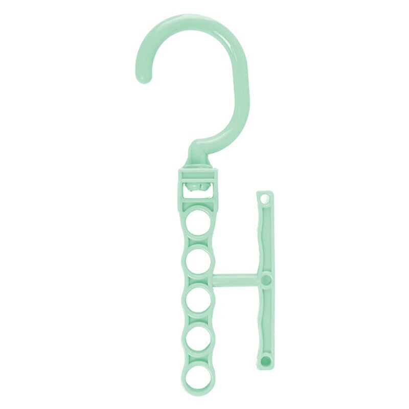 Multi Function Clothes Hanger Saving Space Closet Organizer Magic Wonder Rack Wardrobe Storage Hanger Rack Hook Home Coat Hanger: Light Green