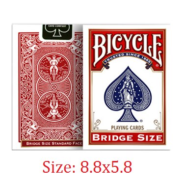 Fiets Rider Back Standaard Index Speelkaarten Rood/Blauw Dek Seconden Poker Verzegelde Uspcc Usa Magische Kaarten Magie tricks Props: Bridge Red