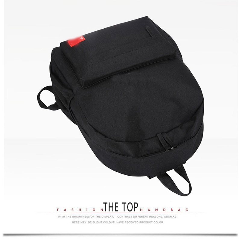 Men's and Women's School Bag Korean Version of the Oxford Fabric College Wind Backpack Campus Leisure Wild Middle School