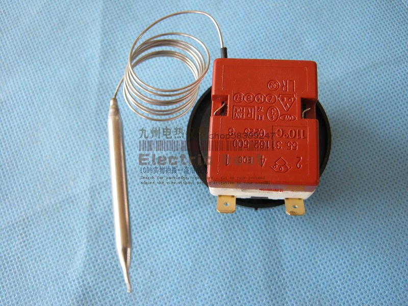 Knob Temperature Controller, Water Boiler Thermal Switch, Water Heater Thermostat 30-110-Degree, 220v16A