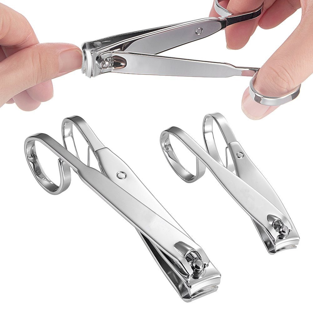 Kleine Rvs Nail Clipper Cutter Professionele Manicure Trimmer Teen Nagelknipper met Clip Catcher