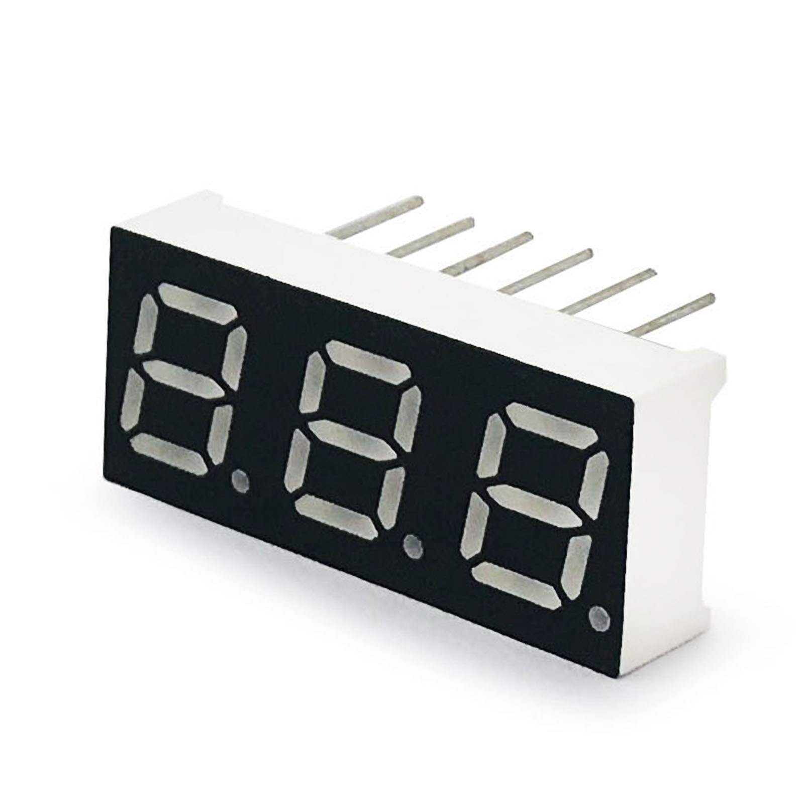 MCIGICM 100 stücke 7 Segment gemeinsame Kathode 3 bisschen Digital Rohr 0.4 "0,4 in. rot LED-anzeige 7 segmentos LED Digital rohr