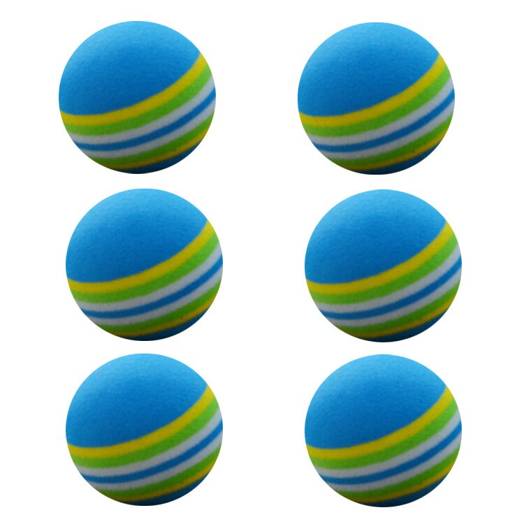 50 st / väska golfbollar eva skum mjuka svampbollar för golf / tennis träning enfärgad för utomhus golf träningsbollar
