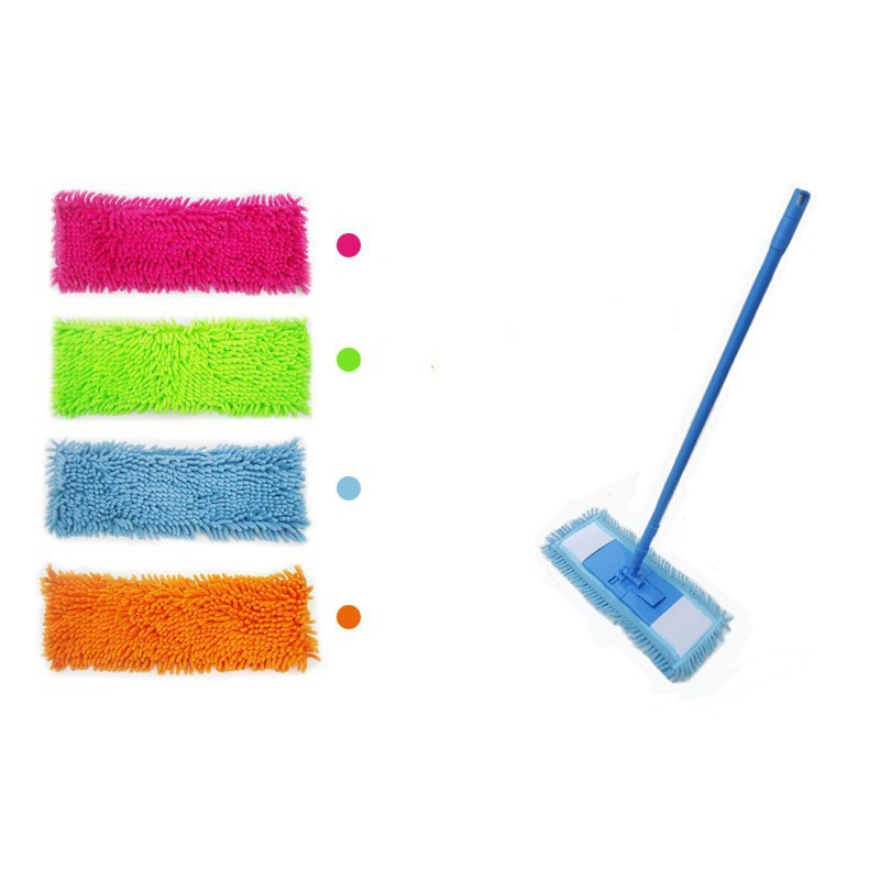 Coral Household Flat Mop Microfiber Dust Cleaning Pad Mop Head Replacement cleaning tools