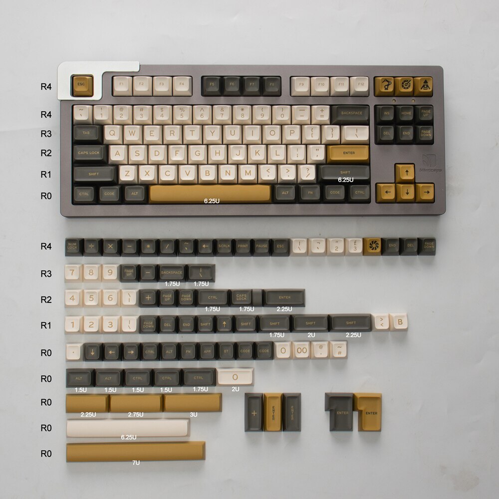 Sa mg hvide keycaps double shot keycap sa profil 172 nøgle med iso enter 7u mellemrumstasten til spil mekanisk tastatur hhkb eu
