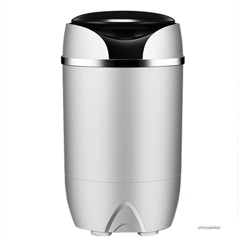 2.8Kg Single Cylinder Home Washing Machine Semi-automatic Mini Clothes Washer Stainless Steel Buckets Elution integrated 220v