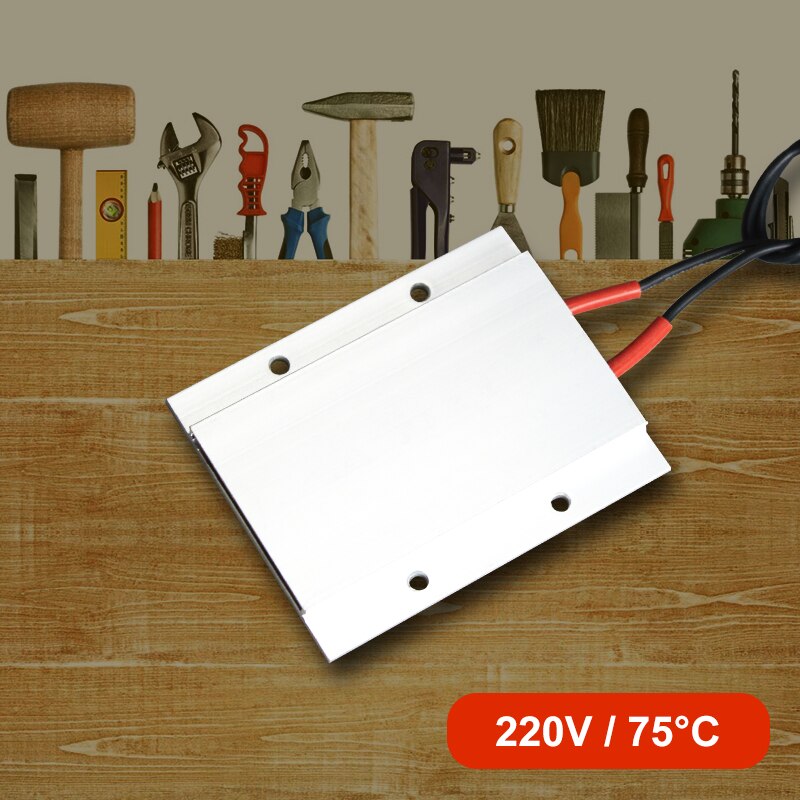 220v 75 ℃ termostaattinen ptc-lämmitin sähköinen lämmityselementti munahautomolämmitin keraaminen alumiinilämmitin kuorella 77*62mm
