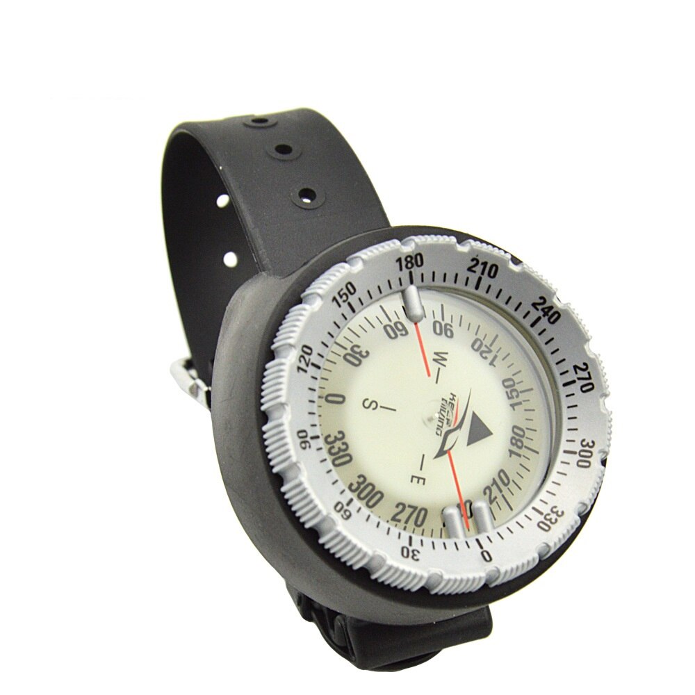 Bracelet de plongée avec boussole de haute précision, 50M 164 pieds, jauge de Navigation, Module de balayage Standard: white