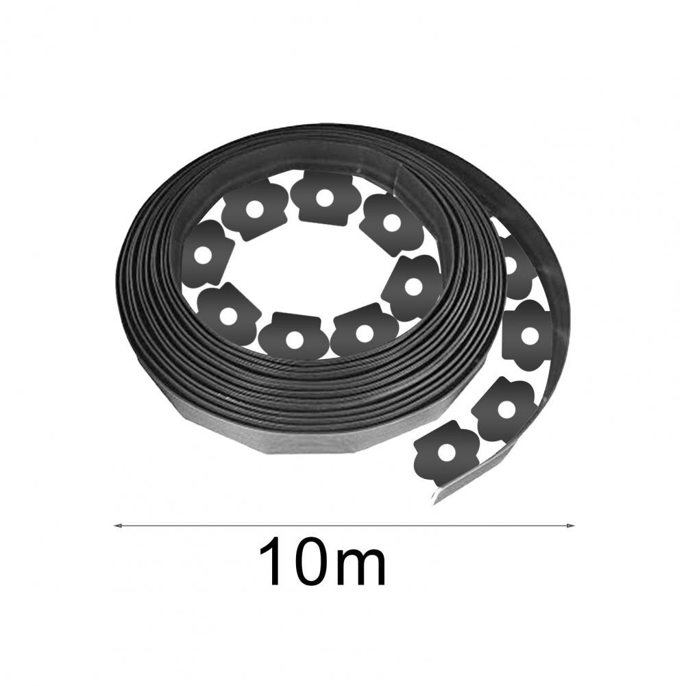 Fixed Garden Barrier Lawn Landscape Edging No Dig Flexible Plastic Weather Resistant Garden Paths Border for Garden Decoration