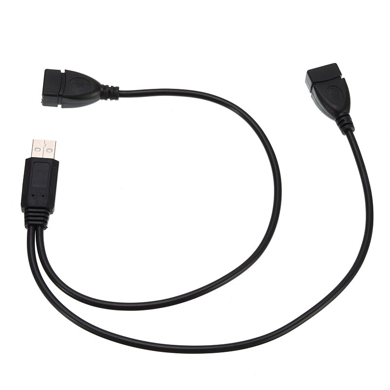 USB 2.0 A Male Naar 2 Dual Female Jack Y Splitter Hub Netsnoer Adapter Cable