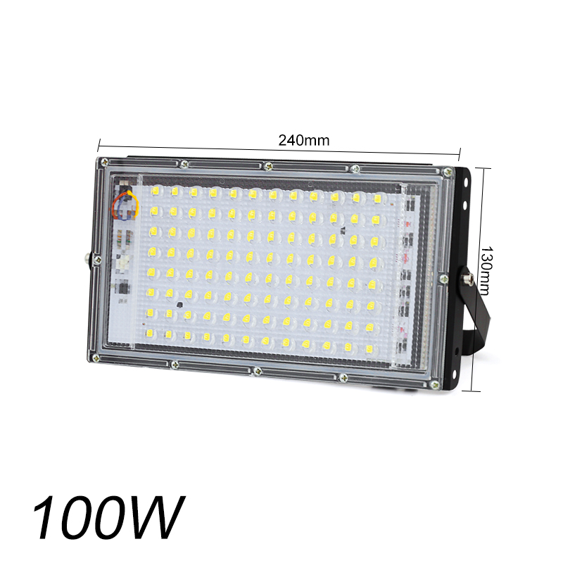 Led-Schijnwerper 50W 100W 150W Ip65 Waterdichte Ac 220V Outdoor Schijnwerper Led Reflector Straatverlichting Landschap Verlichting: changeable / Warm White (2700-3500K) / 90w