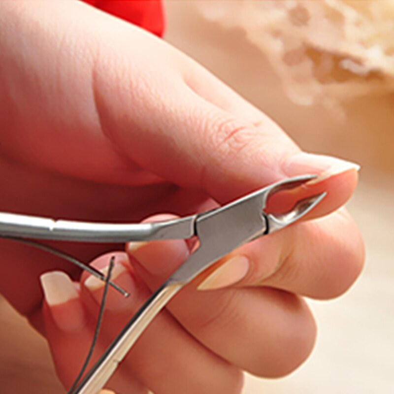 Nail Art Cuticle Nipper Clipper Edge Cutter Manicure Schaar Tang Tool Rvs Cuticle Pusher Remover Pedicure Tool
