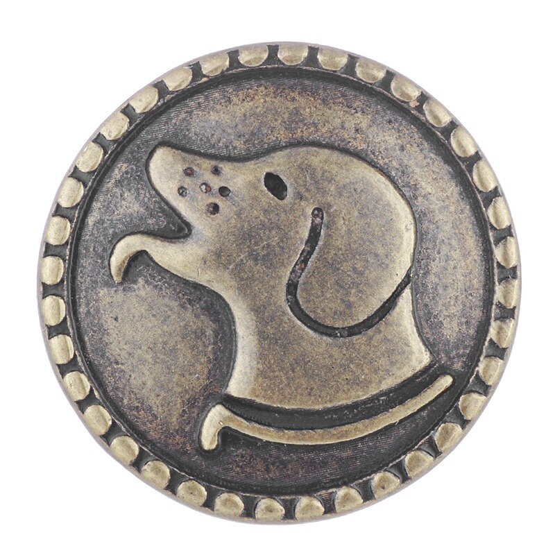 Antique Brass Snap button 18mm Snap Charms fit Ginger Snaps jewelry Vn-1988: R