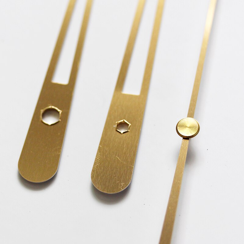 S Shaft 2496# Gold Long Hands (just hands) DIY Hands Metal Aluminum Material Quartz Clock Accessory DIY Clock kits