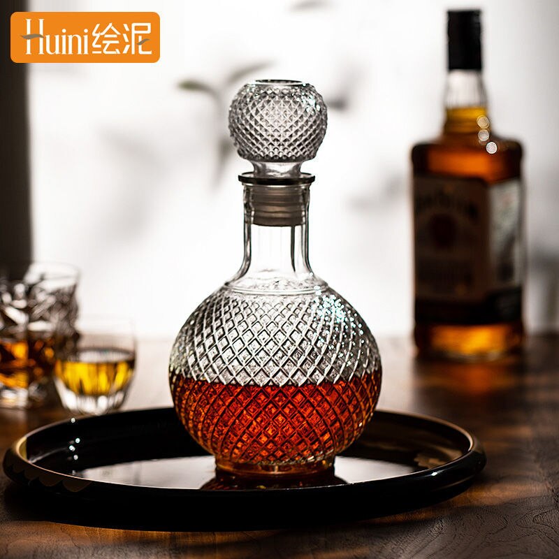 Glass Wine Bottle Whisky Hip Flasks
