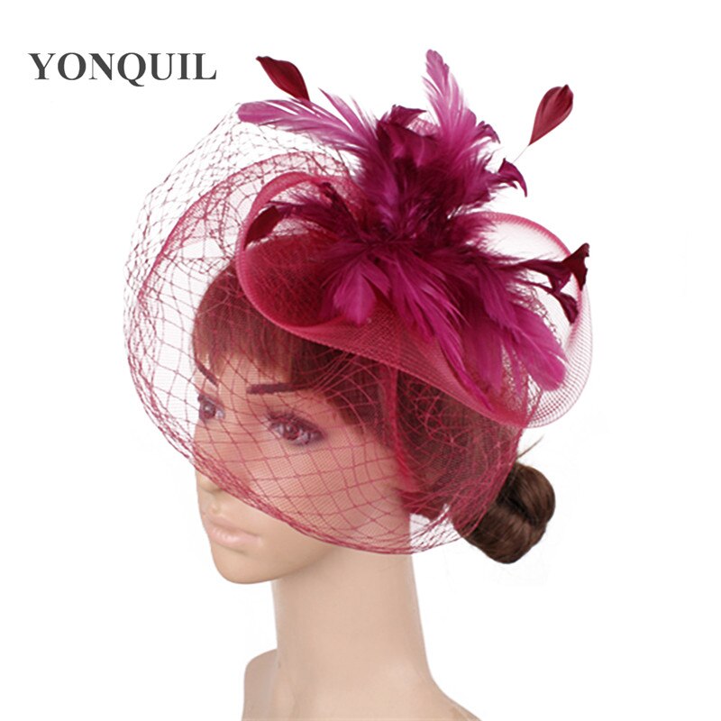 Șic, făcută manual pentru nuntă, tulle, pălărie de fascinator, accesorii din plasă, pălărie pentru mireasă, pentru femei, nailon, pentru femei, pentru petrecere, pentru cină, pălărie mireasa