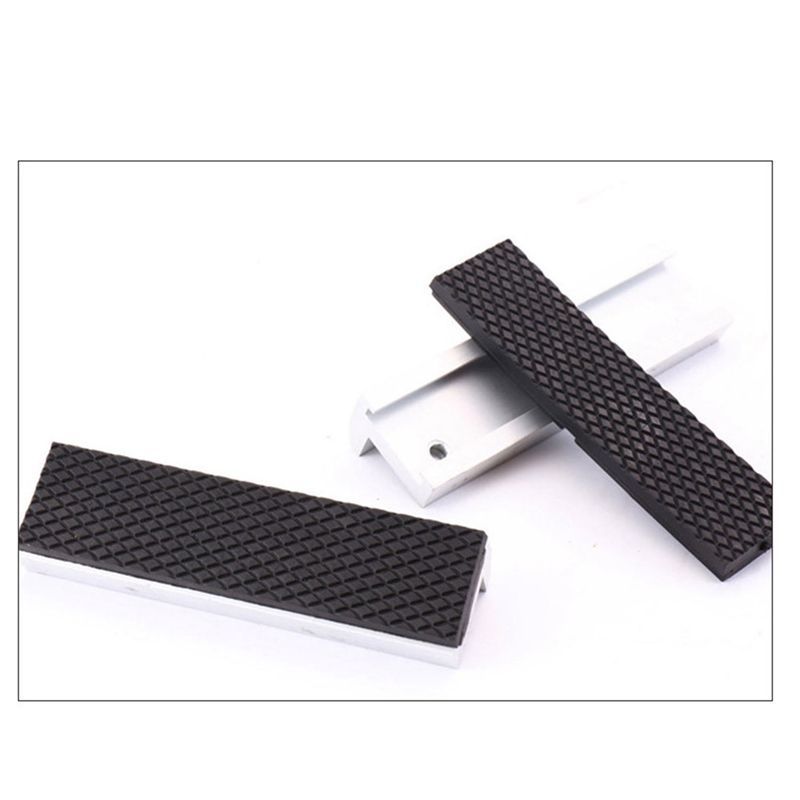 4 pouces étau mâchoires universel étau souple mâchoires tampons couvre, multi-usages protecteur pour tout étau en métal, 2 pièces, argent