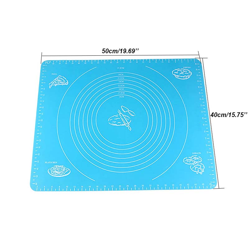 Mat Baking Silicone Baking Cake Dough Fondant Rolling Kneading Mat with Scale Cooking Plate Table Grill Pad Tools DC120