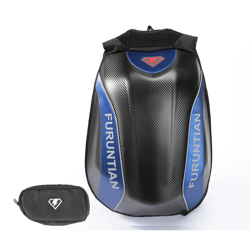 48L Expandable Waterproof Motorcycle Hard shell backpacks MX Motocross carbon fiber backpack Moto Racing bags Computer bag LOGO