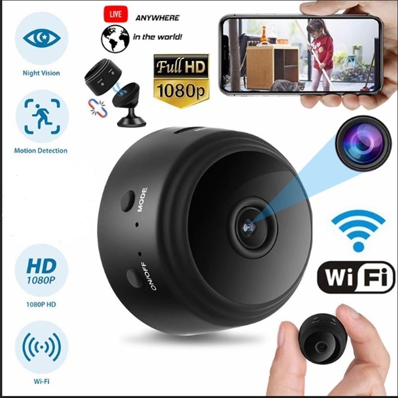 Mini Ip Camera Draadloze Wifi Hd 1080P Verborgen Home Security Cam Nachtzicht Met Card