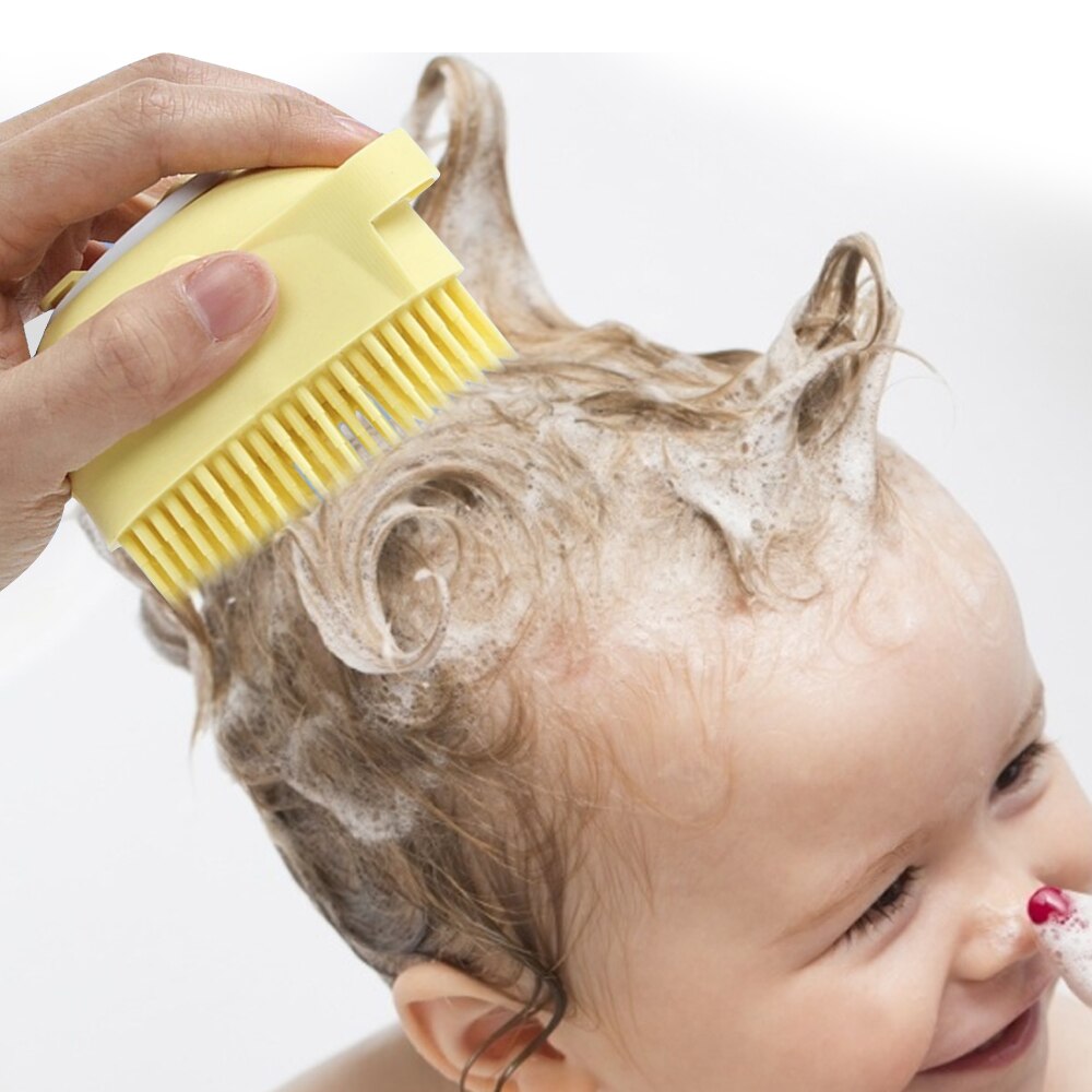 Hond Shampoo Borstel Kat Massage Kam Grooming Scrubber Borstel Voor Zwemmen Korte Haar Zachte Siliconen Rubber Borstels