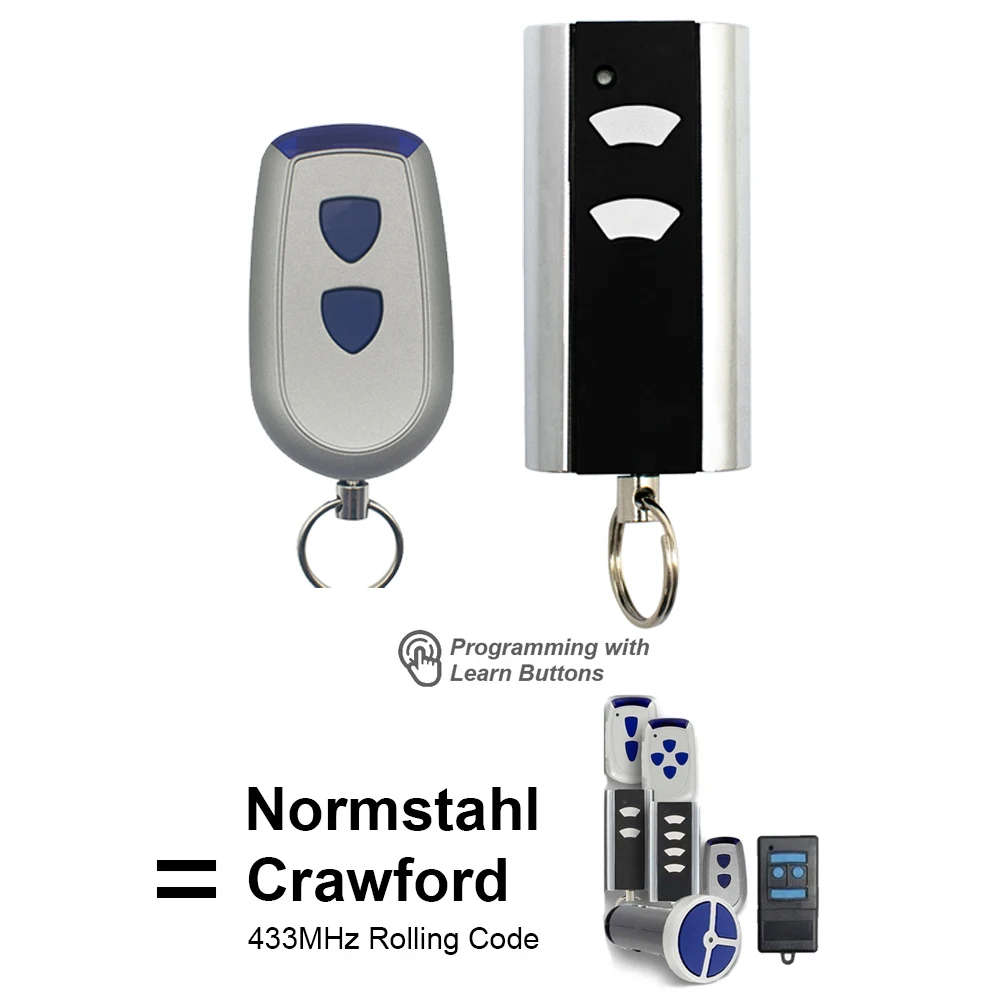 4 Stile Normstahl / Crawford Garagentor-Fernbedienungstor EA433 4K 2KS 2KM RCU433 2K 4K CRAWFORD T433-4 N 002800 433,92 MHz