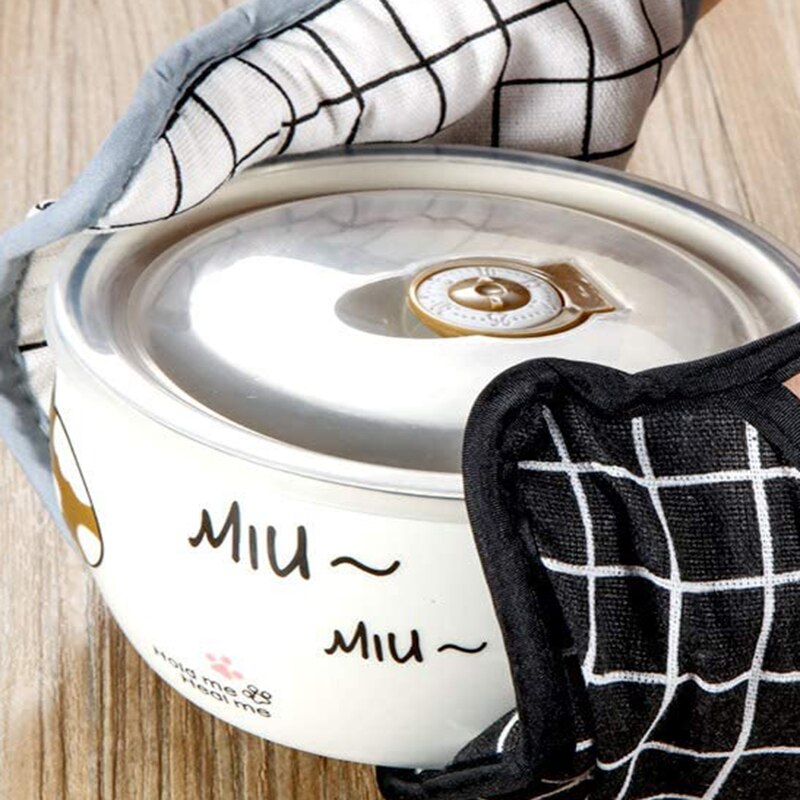 Guantes de cocina resistentes al calor, manoplas para olla , 2 piezas