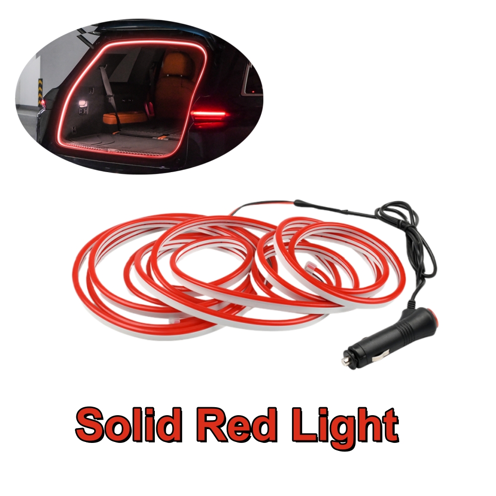 Iluminación ambiental para coche, tira de luces para maletero, iluminación ambiental de 12V, tira decorativa de inducción magnética, iluminación LED para Interior de coche: changeable