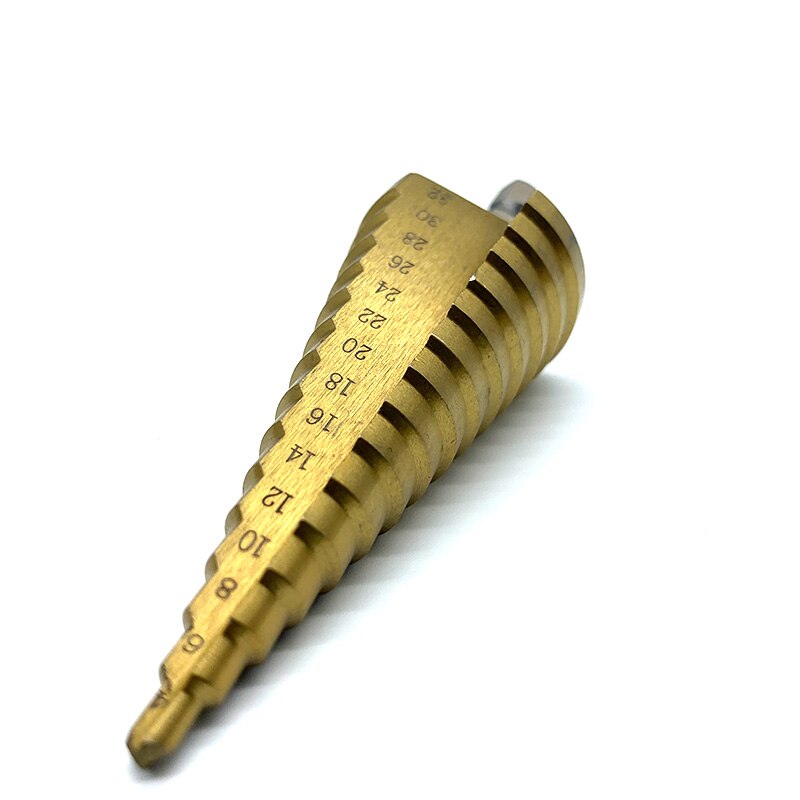 Hss Titanium Stap Boor 4-12/4-20/4-32 Mm Stap Cone Snijgereedschap Staal Houtbewerking Metal boor-Bits