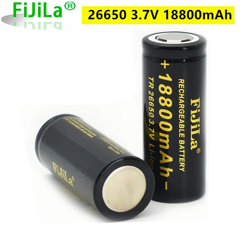 Original 26650 battery 18800mAh 3.7V 50A lithium ion rechargeable battery for 26650 LED flashlight