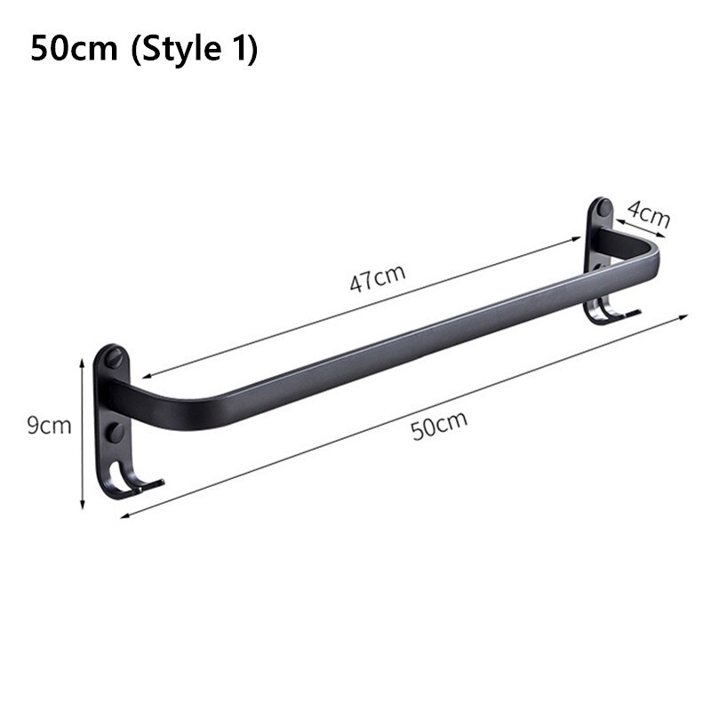schlagen-freies Handtuch Gestell Zauberstab Waschlappen Lagerung Halfter Badezimmer Zubehör Wc Veranstalter: 50cm (Stil 1)