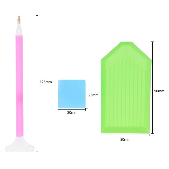 Diamond Painting Tools,5D Diamond Painting Accessories Kits Diamond Cross Stitch Tool Sets Diamond Embroidery Box for DIY Craft: 1 Set with 9 Drills