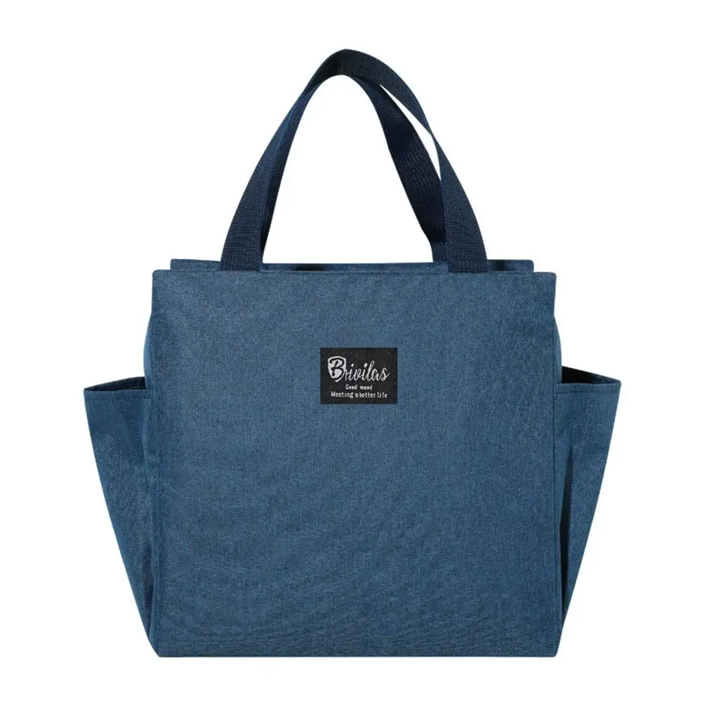 Bolsas térmicas para el almuerzo con cremallera multifuncional para mujer, bolsa térmica portátil impermeable de gran capacidad, bolsa aislante para comida de Picnic: Beige